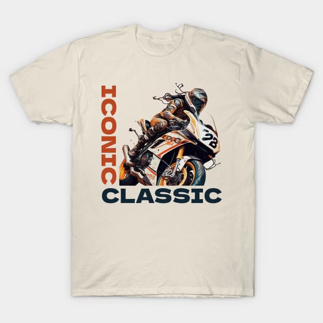 Classic racing motorcycle T-Shirt by Print On Demand✅